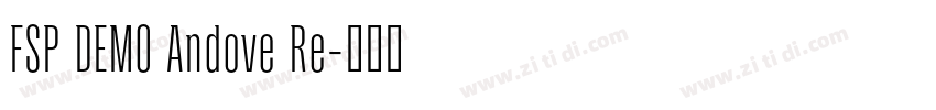 FSP DEMO Andove Re字体转换 FSP DEMO Andove Re字体转换